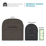 Architectural Mailboxes Oasis 360 Locking Post Mount Mailbox, Rubbed Bronze