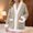 Khaki, variant on Dianli Gifts Pajamas Loungewear Homewear Women's Flannel Cardigan Top Thickened Thermal Long Sleeve Cozy Homestay Pajama Top Soft Warm Winter Sleepwear Comfortable Nightwear