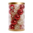 thumbnail image 3 of Txlixc Decoraciones de bolas de Navidad, 25 decoraciones de árboles de Navidad, anillos colgantes, decoraciones de Navidad para fiestas de vacaciones familiares Txlixc moda, 3 of 8