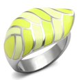 thumbnail image 1 of High Polished No Plating Stainless Steel Ring with Epoxy, Multi Color - Size 6, 1 of 1