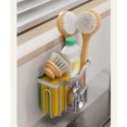 thumbnail image 3 of Stainless Steel Kitchen Sink Sponge Caddy - Adjustable Drainage Organizer for Brushes & Cleaning Tools, 3 of 6