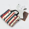 thumbnail image 5 of 16inch Laptop Briefcase, Business Laptop Bag with Detachable Strap & Padded Compartment, Water-Resistant Polyester，Red White and Blue Stripes, 5 of 8