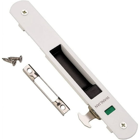 Sliding Door Window Hook Lock Sliding Door Lock (White)