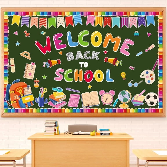 85 count Welcome to School Bulletin Board Colorful Classroom Bulletion Cutouts Decorations of School Board Decor for Return to School Classroom Teacher Wall Decor