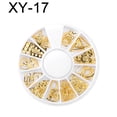 thumbnail image 2 of Visland 3D Nail Art Metal Rivets Studs Charms Decoration, Gold Nail Art Decals, Punk Star Moon Jewelry Studs Nail Design Supplies Fingernails & Toenails Tips Manicure Accessories for Women,1 Boxes, 2 of 6