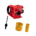 thumbnail image 4 of Kit de instalación de cerradura de puerta, 2 bujes ajustables, plantilla para cerradura de puerta, abridor de orificios, herrajes de precisión con Rojo, 4 of 8