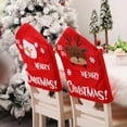 thumbnail image 5 of Christmas sale! Christmas Chair Cover Soft Santa Snowman Chair Back Covers for Dining Room Holiday Party Home Decor Chair Slipcovers "Printing", 5 of 5