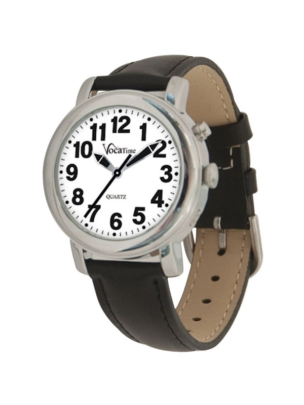 black leather band watches