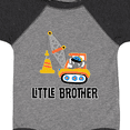 thumbnail image 4 of Inktastic Little Brother Construction Truck Boys Boys Baby Bodysuit, 4 of 5