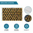 thumbnail image 6 of Orange Sunflowers Fall Placemats Set of 12, Thanksgiving Botanical Floral Placemats for Dining Table, Place Mats for Kitchen Tabletop, Waterproof Wipeable Dining Table Mats Set, 6 of 9