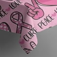 thumbnail image 5 of Pink Breast Cancer and Love Square Tablecloth,Waterproof Square Table Cover,Wipeable Spillproof Washable Table Cover for Home Kitchen Party Decor 42"X42"(107x107cm), 5 of 6