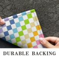 thumbnail image 6 of Pastel Color Checkered Pattern Door Rugs,Washable Non Slip Door Mats Indoor,Decorative Door Mats,Entry Mat Indoor for Entrance,Bedroom,Kitchen,Bathroom,17"x30", 6 of 6