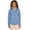 Light Royal Heather, variant on Apparel 5468 Women's Heathered Eco-Logic Stretch Quarter Zip-Navy Heather-XXL