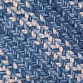thumbnail image 5 of Homespice Denim Premium Jute Braided Stair Tread 8" x 28" (Set of 13) Rectangular Blue Reversible, Natural Jute Yarn Rustic, Country, Primitive, Farmhouse Style, 5 of 7