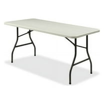 Lorell Ultra-Lite Folding Table Powder Coated Base - 72" Table Top Width x 30" Table Top Depth - 29.25" Height - Platinum, Gray