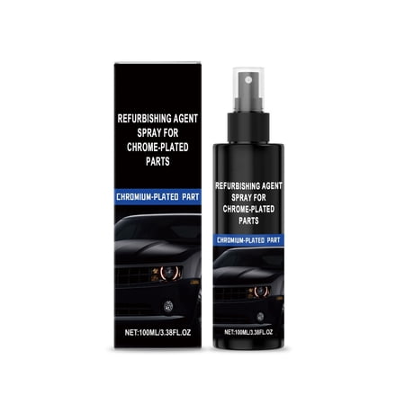 Rirozkan Polish Spray 3.4 oz Metal Restoration Agent Car Detailing Rust Remover Cleaning for Rims Exhaust Tips Deoxidation Shine Protector for Auto Parts