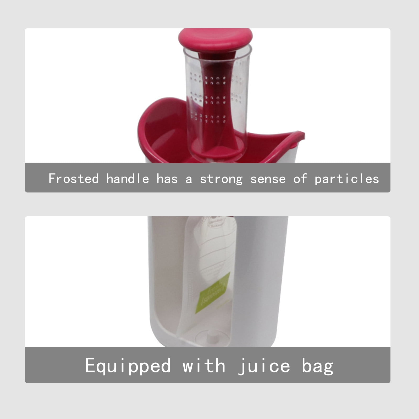 Uutvery Baby Food Maker, Manual Fruit Puree Squeezer with 10 Reusable Pouches, Non-Slip Base for Easy Homemade Baby Food, 9.06x5.12x3.74 inches