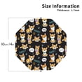 thumbnail image 3 of Pofeuu Cute Dogs Corgi Print Leather Coasters Set of 6, Round Cups Mugs Mat Pad for Home Kitchen Heat Resistant Drink Coasters,Octagon, 3 of 7
