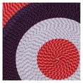 thumbnail image 4 of Better Trends 96" Round Braided Rug 100% Polypropylene Durable and Stain Resistant Reversible Indoor Area Utility Rug, Country Stripe Collection - Americana Stripe, 4 of 7