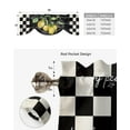 thumbnail image 5 of Farm Fruit Lemon Plaid Window Valance Curtain Kitchen Cafe Short Curtains Living Room Tie-Up Valance Curtain, 5 of 6