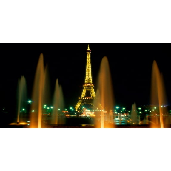 Eiffel Tower At Night III - CANVAS OR PRINT WALL ART
