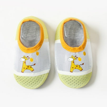 

Hunpta Toddler Shoes Infant Boys Girls Cartoon Animal Print Socks Toddler Breathable Mesh Floor SocksSocks Non Slip Shoes
