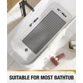 thumbnail image 2 of HITSLAM Bath Tub Shower Mat,35"x16" Washable Bathtub Mats,Suction Cups and Drain Holes to Keep Tubs Clean,Gray, 2 of 8