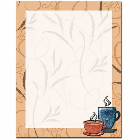 Coffee Break Letterhead Printer Paper, 80 Sheets