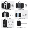 thumbnail image 5 of 6pcs Bolsas Organizadoras De Maletas Para Viaje, Impermeable negro, 5 of 5