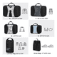 thumbnail image 5 of 6pcs Bolsas Organizadoras De Maletas Para Viaje, Impermeable negro, 5 of 5