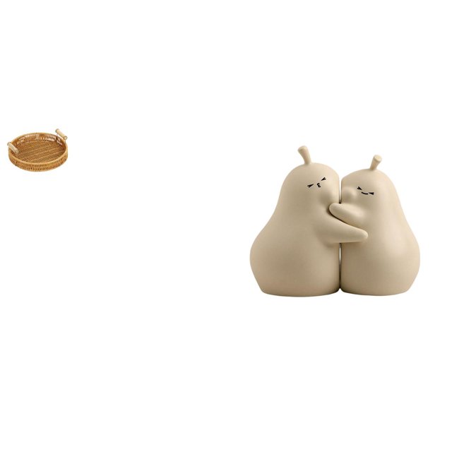 Cesta De Pera Tejida, Cuenco De Cerámica Para Aperitivos, Plato De Frutas, Soporte Para Libros, Pan, Adorno De Escritorio, Artesanía Fina, Regalo, Estantería Para Servir Libros