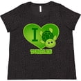 thumbnail image 3 of Inktastic I Love Turtles Women's Plus Size T-Shirt, 3 of 5