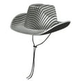 thumbnail image 2 of Celivon Gold And Silver Color Cowboy Hat Men Women Western Cowboy Hat Sunshade Stage Performance Hat, 2 of 4