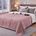 thumbnail image 4 of GARVEE Heated Electric Blanket Queen,Dual Control 90“x84" Soft Waffle Weave Fast Heating Blankets,10 Heating Levels&1-12 Hours Auto Off,Dusty Pink, 4 of 9