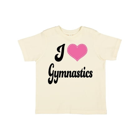 

Inktastic I Love Gymnastics Gift Toddler Toddler Girl T-Shirt