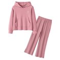 thumbnail image 4 of OYYN Girls Graphic Jogging Suits Sweatsuits 2 Piece Set Oversized Hoodie and Sweatpants Clothes (Pink 7-8 Years), 4 of 7