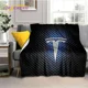 thumbnail image 3 of Manta de franela suave con el logotipo del coche Tesla impresa en 3D para camas, dormitorios, sofás, picnics, manta para cubrir la siesta al aire libre, regalo, 3 of 5