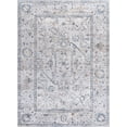 thumbnail image 3 of JONATHAN Y WASHABLE 5 x 8 Area Rug, Brandy Rustic Border - Light Gray/Blue, WSH321B-5, 3 of 10