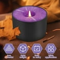 thumbnail image 4 of Jokapy 3" Black Tabletop Metal Candle Holder with Wood Lid, Set of 12, 4 of 11
