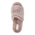 thumbnail image 4 of Joyspun Women's Rhinestone Bow Open-Toe Slippers, 4 of 4