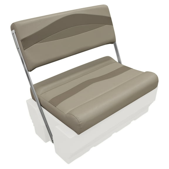 Wise BM1152-1749 Premier Series Pontoon Flip Flop Cushion Set - Mocha Java / Mushroom / Cafe