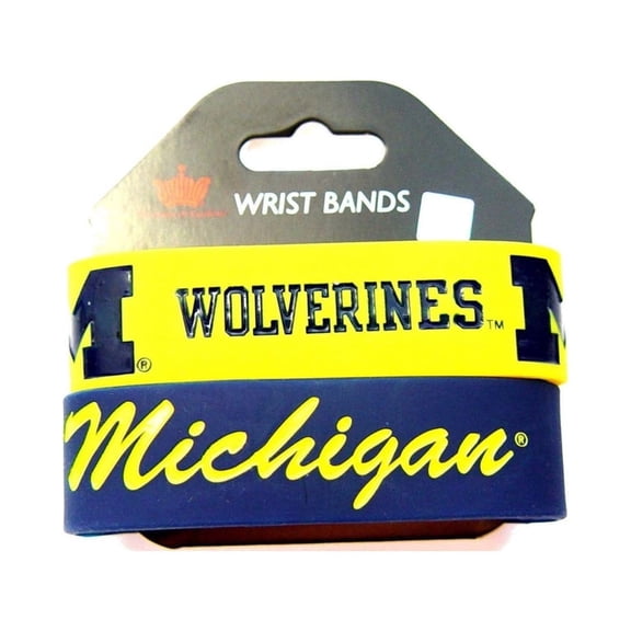 Michigan Wolverines Bracelets 2 Pack Wide