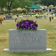 thumbnail image 6 of Sympathy Silks Artificial Cemetery Flowers Purple Gladiolus Rose and Lily Saddle for Headstone, 6 of 9