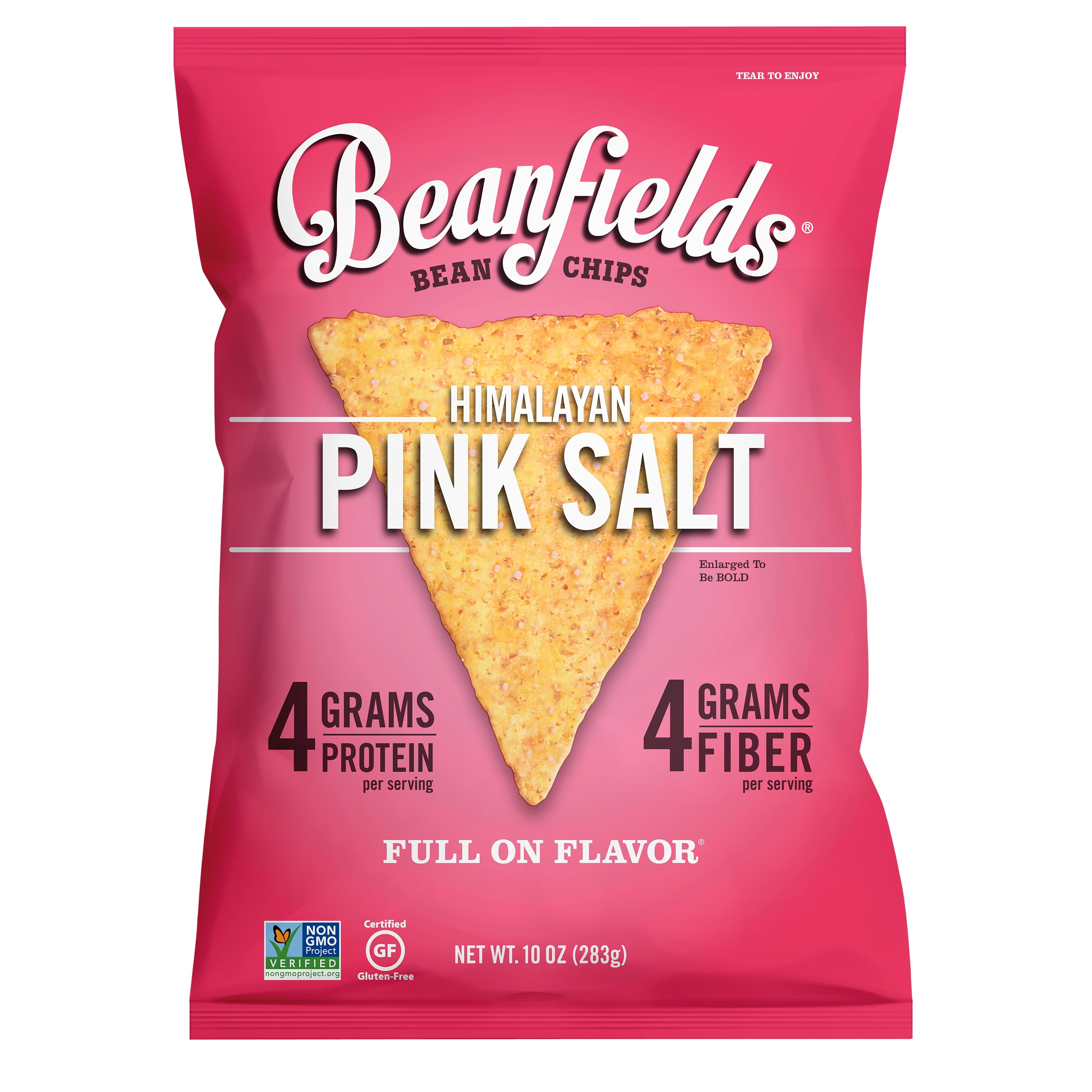 Beanfields Himalayan Pink Salt Bean Chips, 10 Ounce (4 Pack)
