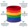thumbnail image 2 of Suddora Sweatband Set - (1 Headband and 2 Wristbands) High Quality Cotton for Sports & More, 2 of 7