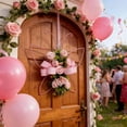 thumbnail image 6 of Generic Butterfly Shaped Wreath with Pastel Berries and Floral Spring Artificial Wreaths for Front Door Decor, 6 of 7