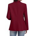 thumbnail image 6 of Plus Size Casual Blazers for Women Open Front Long Sleeve Work Office Jackets Lightweight Fully-Lined Slim Elegant Jackets Blazer Business Casual Outfits for Work, 6 of 7