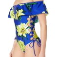 thumbnail image 2 of YDX Women's Swimwear Flounce Off Shoulder One Piece Ruffles Bathing Suit, Mellow Yellow, Large, 2 of 5
