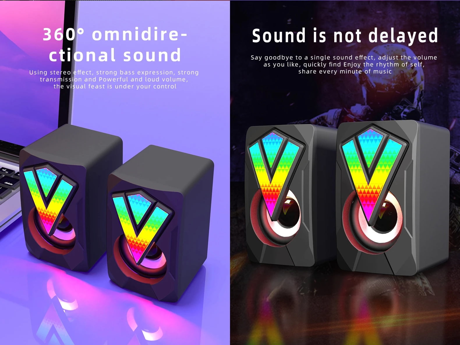 Computer Speaker For PC Laptop Desktop Bluetooth Portable Sound Box Music Wireless Wire USB Mini Column Acoustics