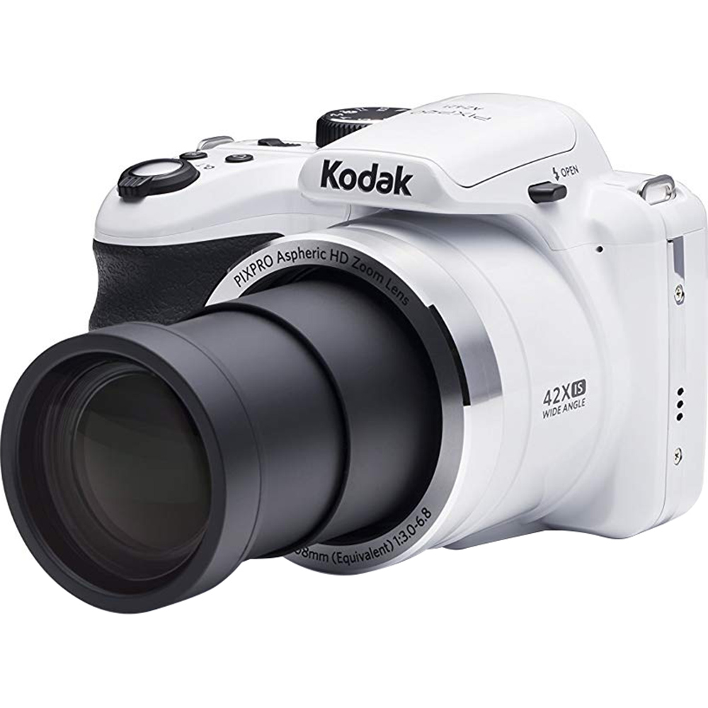 KODAK PIXPRO AZ421 Bridge Digital Camera - 16MP 42X Optical Zoom HD720p (White) - image 4 of 15